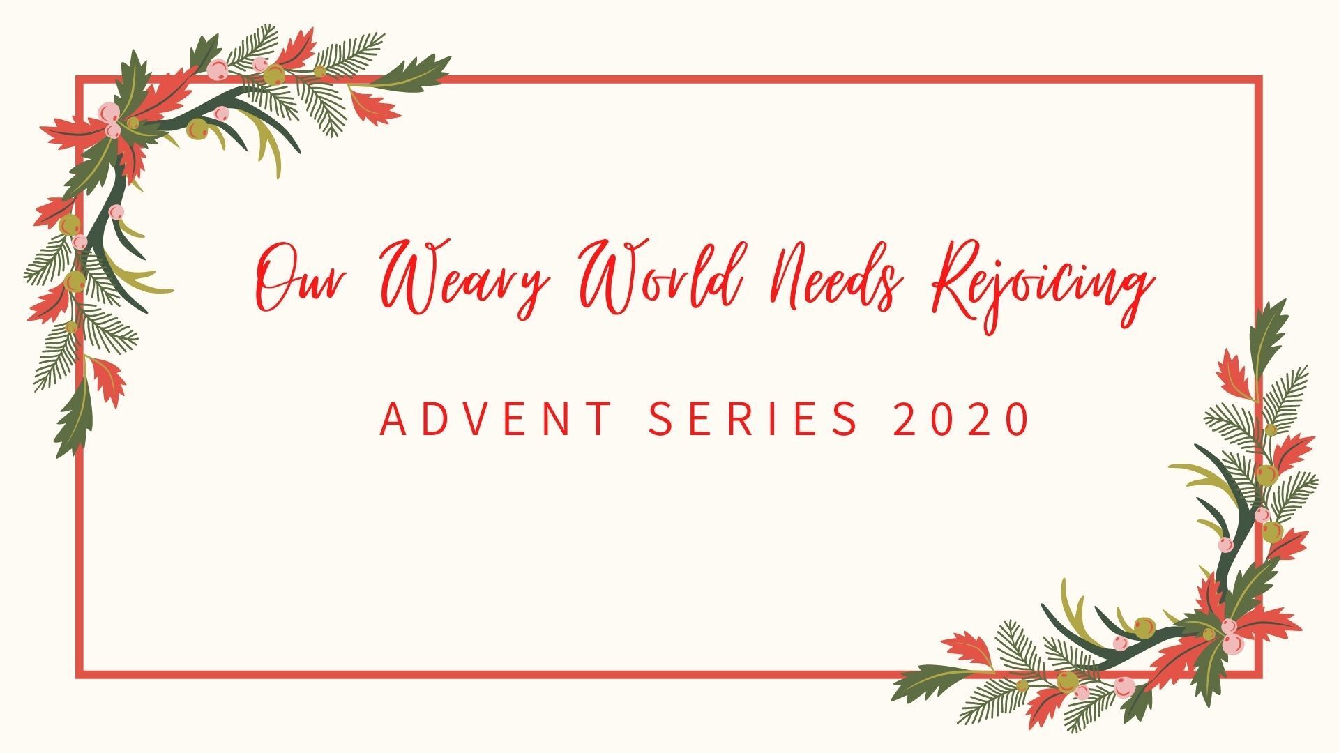 Advent 2020 Sermon Banner