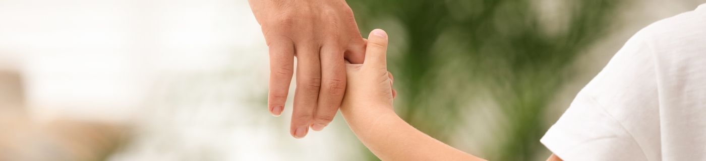 child holding hands